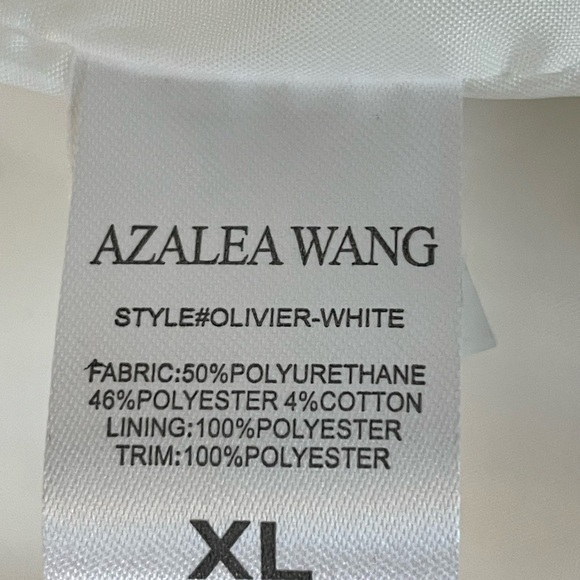 Azalea Wang jacket fringe Western sz XL white Elegant NWOT - Picture 9 of 10